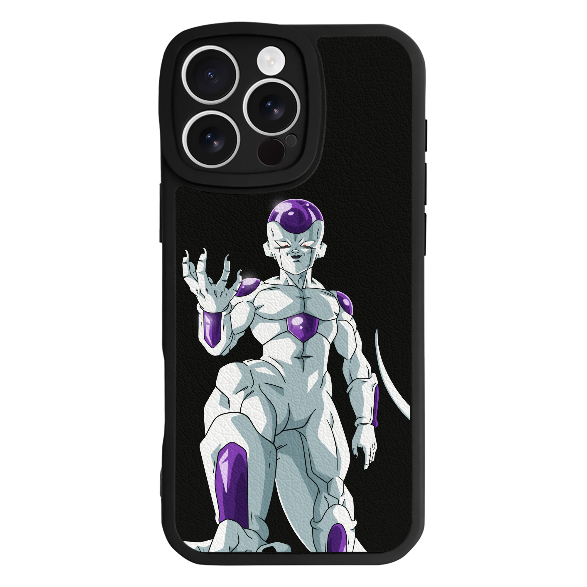 （画像用） ドラゴンボール フリーザ DRAGON BALL Frieza 【iPhone 16シリーズ対応】シリコンスマホケース（レザー調） 材質：シリコン